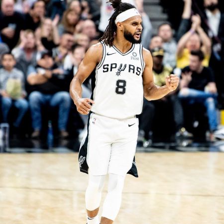 Patty in his basketball jersey
